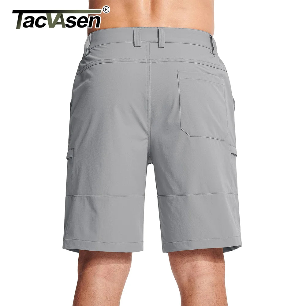 TACVASEN Summer Moisture Wicking Casual Shorts Mens Cargo Work Shorts Running Jogging Sports Bottoms Nylon Rip-Stop Short Pants - Ellianto fashion Men's