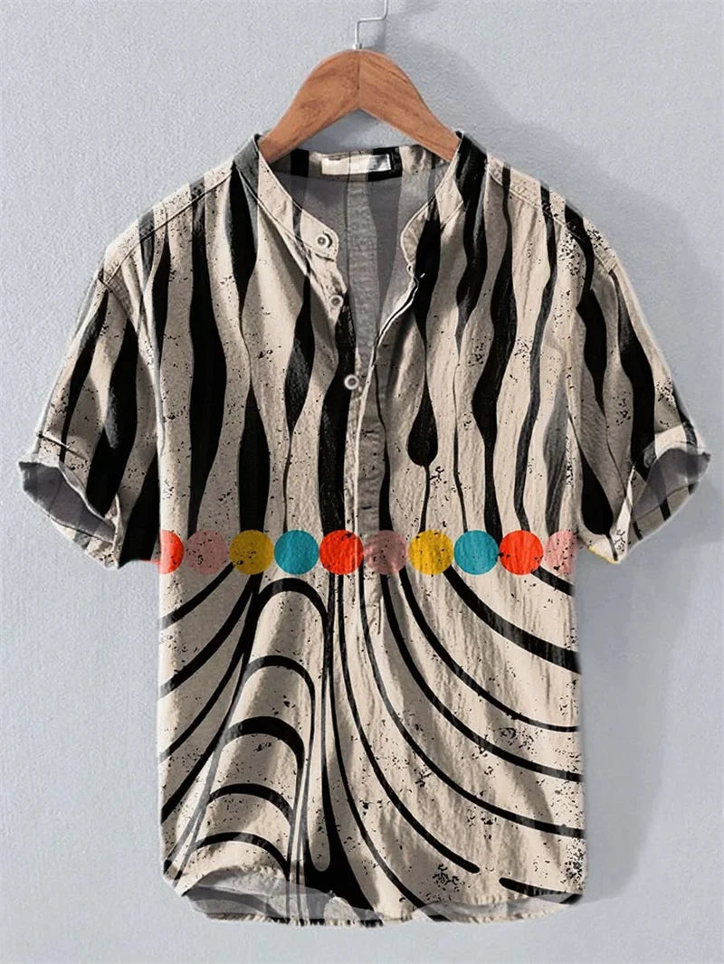 2025 Summer Hawaiian Short-Sleeve Shirt – Lightweight, Breezy Comfort and Effortless Casual Style for the Modern Gentleman