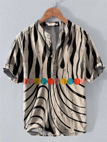2025 Summer Hawaiian Short-Sleeve Shirt – Lightweight, Breezy Comfort and Effortless Casual Style for the Modern Gentleman