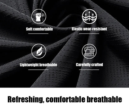 CHRLCK Plus Size Summer Ice Silk Short Sleeve T-Shirt Men's Loose Thin Sports T-shirt For Seniors Outdoor Fitness Casual T-shirt - Ellianto fashion Men's