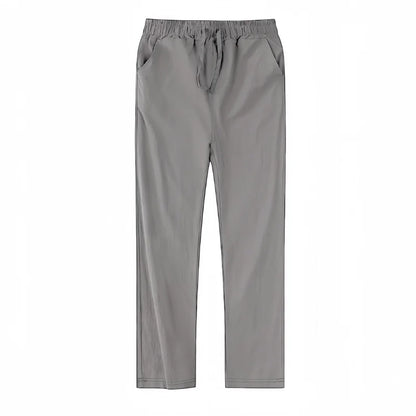 Men's Cotton Linen Pants Joggers Sweatpants Streetwear Breathable Solid Color Linen Trousers Vacation Summer Loose Pants S-5XL - Ellianto fashion Men's
