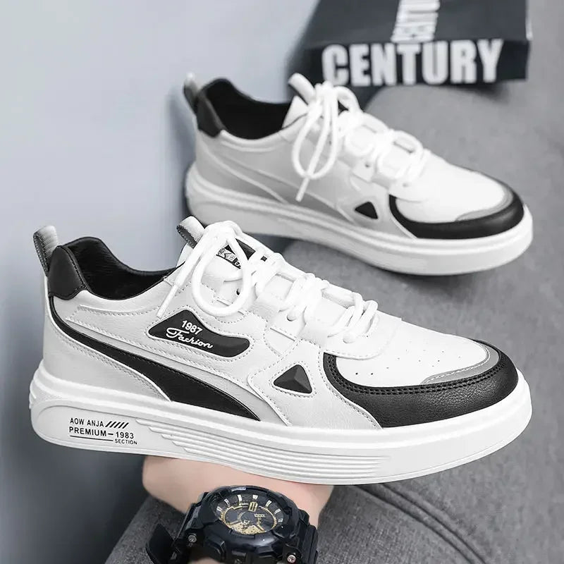 Men's Vulcanize Shoes Casual Non-slip Work Sneakers Male Korean Style Offer Breathable Autumn Trendy Cheap High Quality Fashion - Ellianto fashion Men's