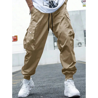 Fashionable High-Waisted Wide-Leg Casual Pants For Men New Summer Parachute Pants Versatile Sporty Trousers Ins Trendy - Ellianto fashion Men's