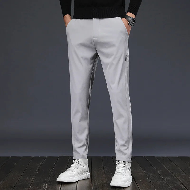Men's Golf Pants 2025 Spring Autumn High Elasticity Fashion Casual Versatile Breathable Quality Trousers for Comfortable Wear - Ellianto fashion Men's