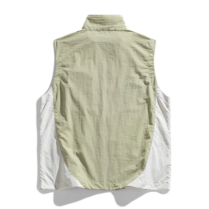 Men's vest for spring and summer new outerwear for camping hiking outdoor charging fashionable trend simple and high-end vest - Ellianto fashion Men's