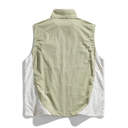 Men's vest for spring and summer new outerwear for camping hiking outdoor charging fashionable trend simple and high-end vest - Ellianto fashion Men's