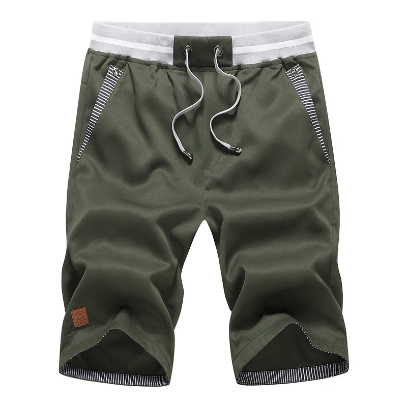 Shorts Man Summer Breathable Lightweight Short Pants Fashion Casual Board Shorts Casual Elastic Waist Drawstring Beach Shorts - Ellianto fashion Men's