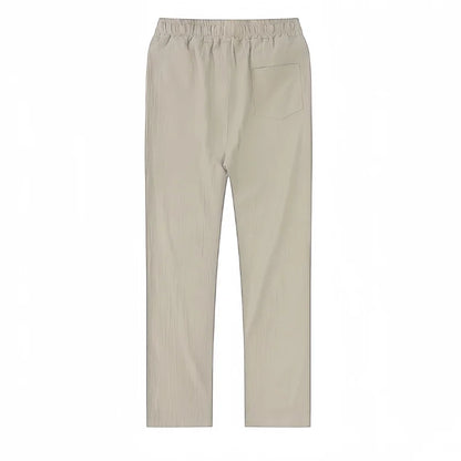 Men's Cotton Linen Pants Joggers Sweatpants Streetwear Breathable Solid Color Linen Trousers Vacation Summer Loose Pants S-5XL - Ellianto fashion Men's