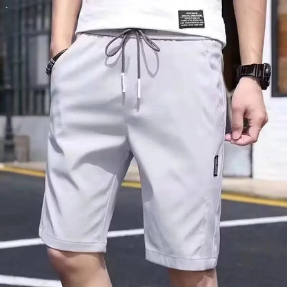 Workwear shorts, men's multiple pockets, medium shorts, summer thin loose cropped pants - Ellianto fashion Men's