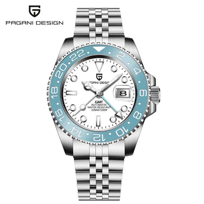PAGANI DESIGN Automatic mechanical watch rubberstrap 100Mwaterproof night light sports outdoor casual Watch For Man reloj hombre - Ellianto fashion Men's