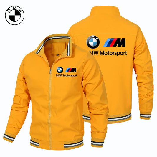 Motorcycle Zipper Top, BMW Thin Jacket, Men's Casual Windproof Jacket, Camping Spring and Autumn Casual Men's Submachine Jacket - Ellianto fashion Men's