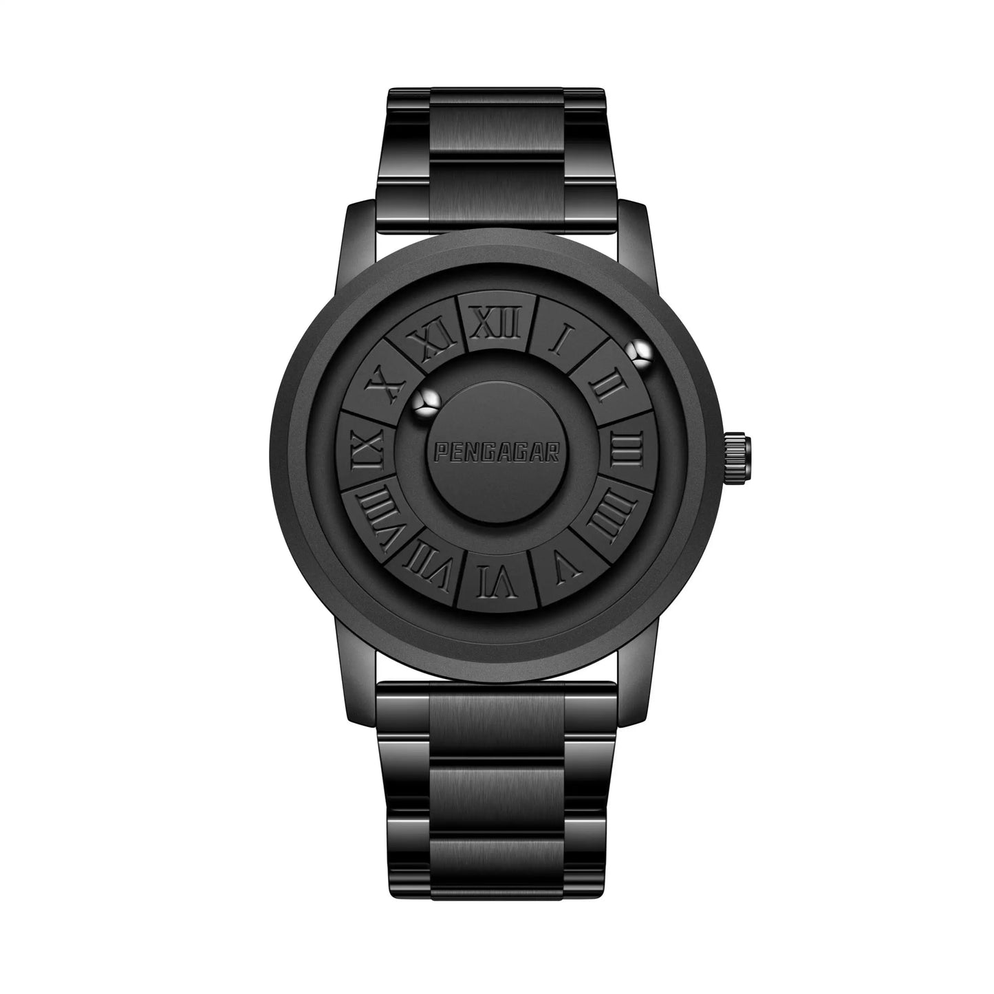 2025 New Men's Watches Top Luxury Quartz Watch For Men Creative Scrolling Pointer Magnetic Force Wrist Clock Relogio Masculino - Ellianto fashion Men's