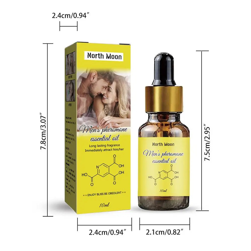 Pheromone Body Essential Oil Strong Pheromone For Man To Attract Women Perfume long-lasting fragrance Sexually Stimulating Oil - Ellianto fashion Men's