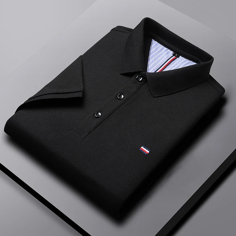 Men's Casual Fashion Polo Shirt Breathable and Comfortable Embroidered Top - Ellianto fashion Men's