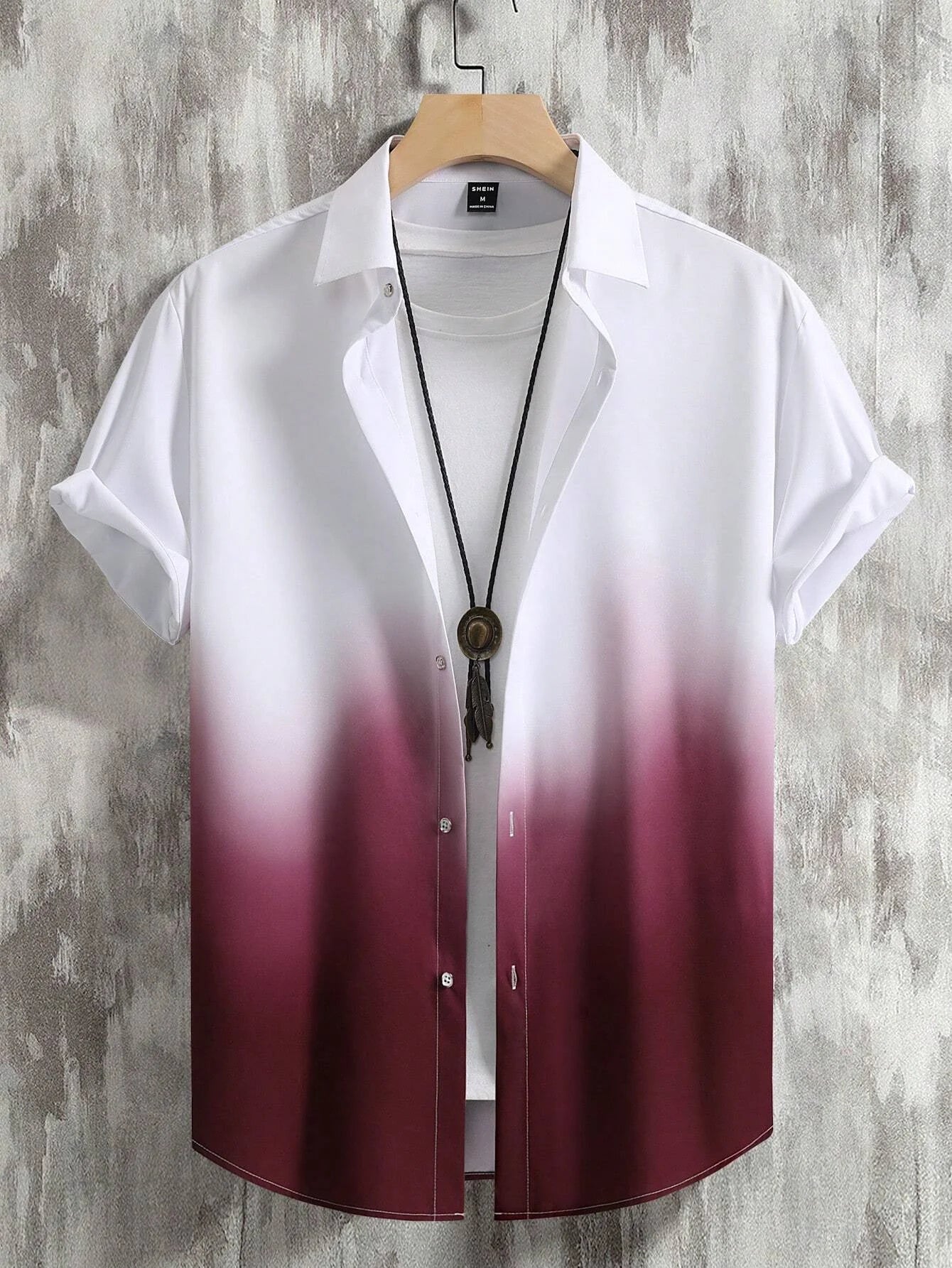 Men's Shirt Summer Clothing Gradient Design Graphic 3D Print Shirts Short Sleeve Tops Streetwear Loose Casual Hawaiian Shirts - Ellianto fashion Men's