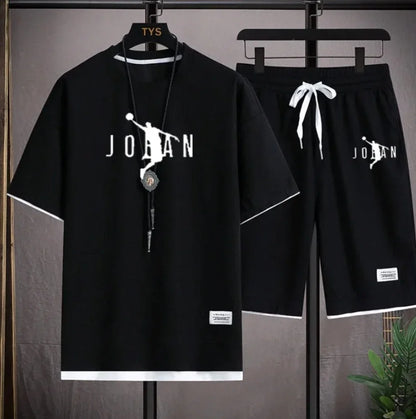 Set The 2025 summer men's set features a new luxury brand T-shirt, designer fashion, women's T-shirt, sportswear, top and shorts - Ellianto fashion Men's