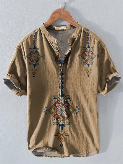 2025 Summer Hawaiian Short-Sleeve Shirt – Lightweight, Breezy Comfort and Effortless Casual Style for the Modern Gentleman