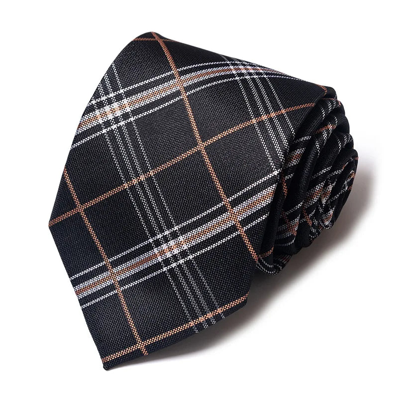 High-quality Wedding Ties For Men Fashion New Style Blue Strip Print Neckties Daily Office Apparel Accessories Gift For Man - Ellianto fashion Men's