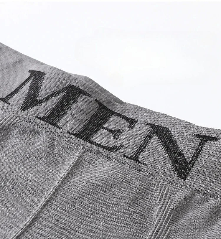 3Pcs/Lot Men's Panties Underwear Boxers Breathable Man Boxer Solid Underpants Comfortable Male Brand Shorts Black Blue Underwear - Ellianto fashion Men's