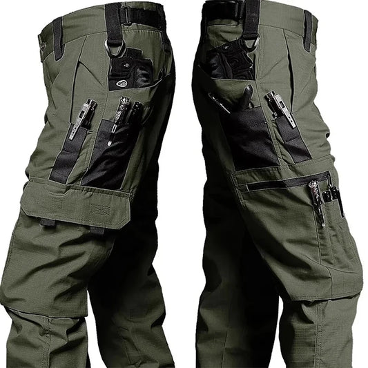 New Tactical Work Pants Men Outdoor Cargo Trousers Multi-pocket Waterproof Pant Autumn Spring Outdoor Workwear Hiking Trousers - Ellianto fashion Men's