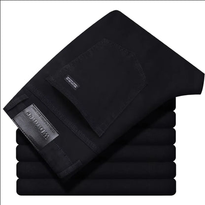 Wthinlee New Business Men's Jeans Casual Straight Stretch Fashion Classic Blue Black Work Denim Trousers Male Brand Clothing - Ellianto fashion Men's