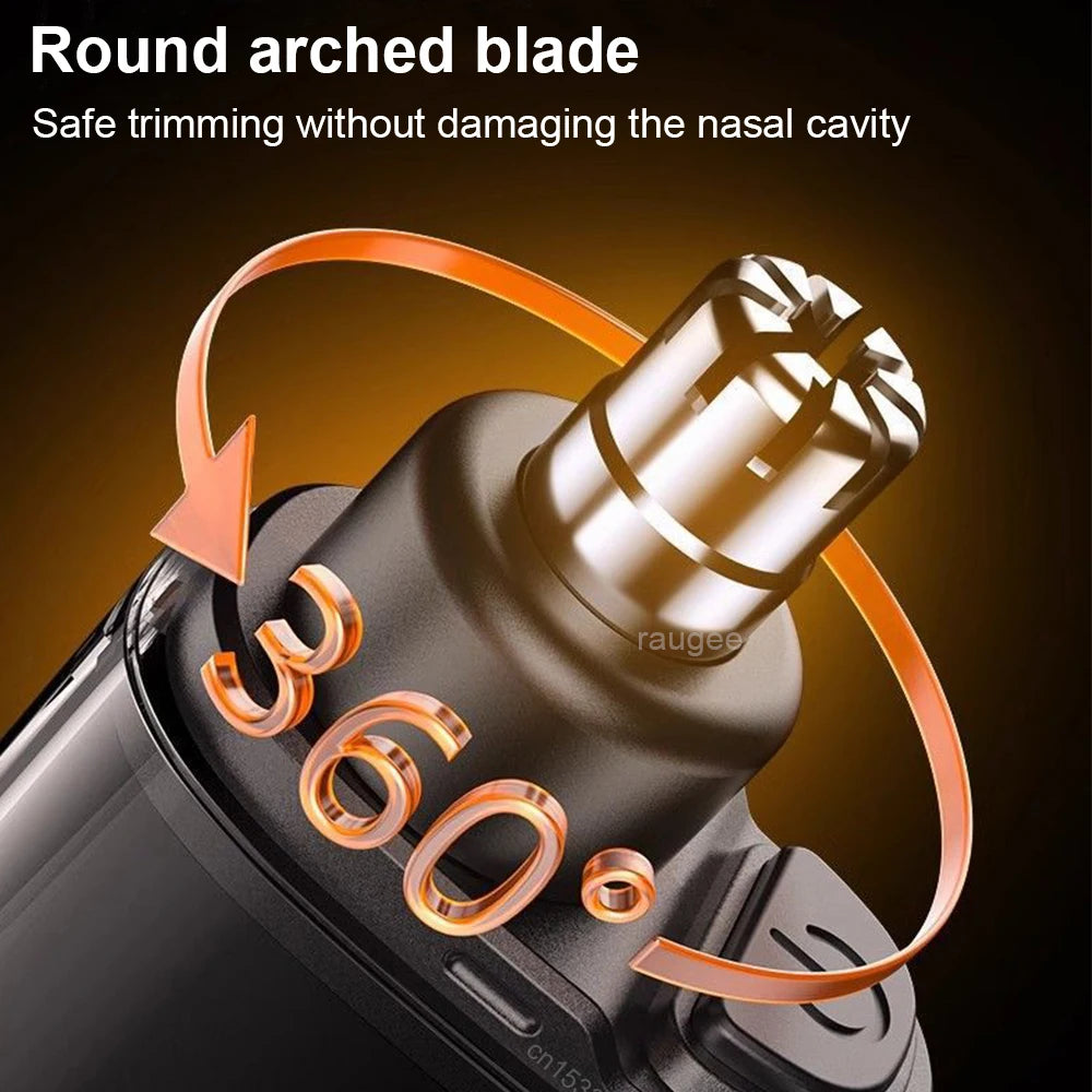 Electric Nose Hair Trimmer Mini Portable Nose Hair Remover for Men USB Rechargeable Trimmer for Nose and Ears Nose Hair Clipper - Ellianto fashion Men's