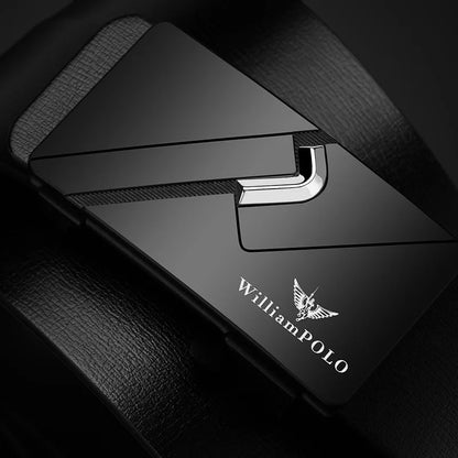 Men's casual belt, minimalist toothless belt, automatic buckle, fashionable belt - Ellianto fashion Men's
