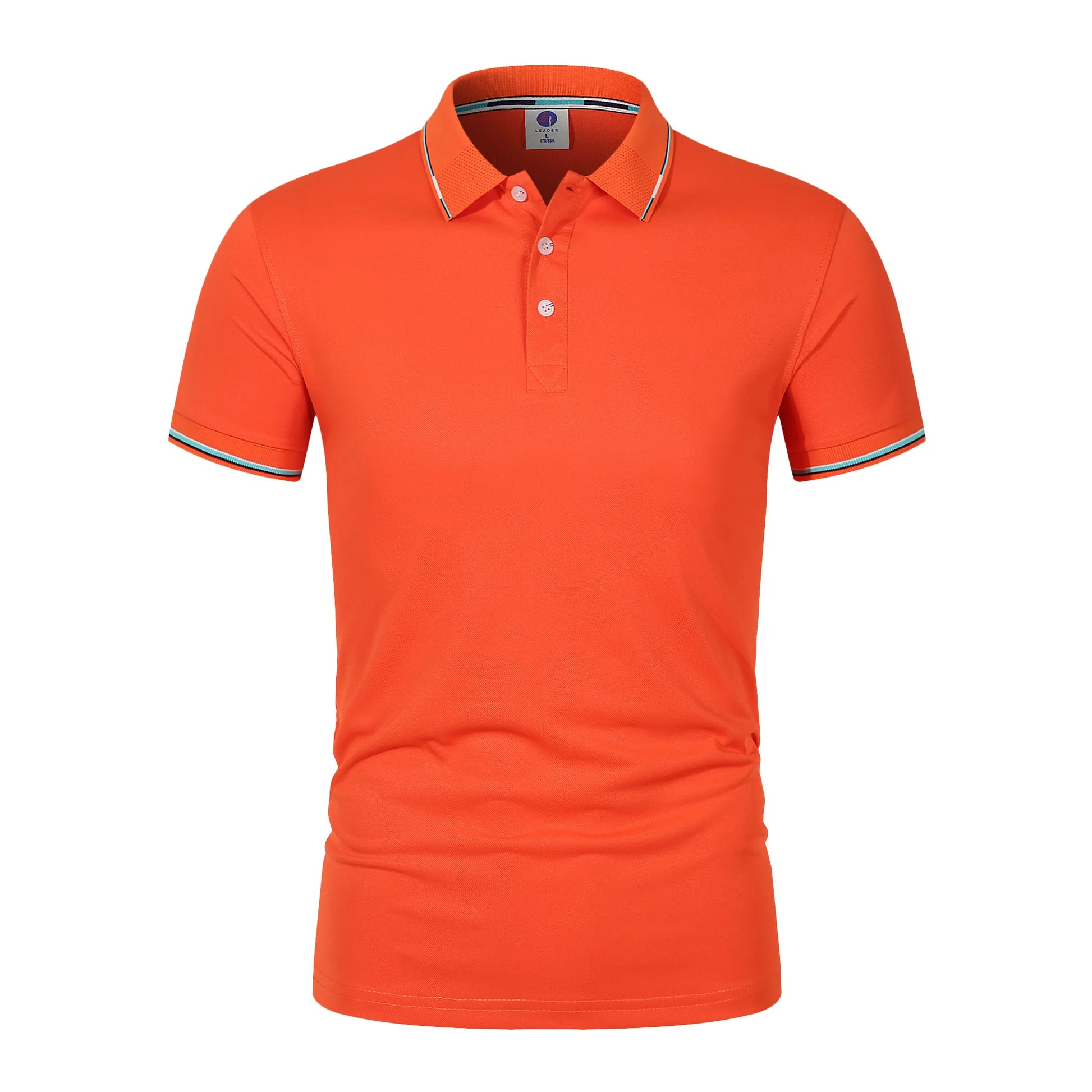 2025 New fashion high quality classic men's short sleeve polo summer casual polo collar S-3XL simple solid color breathable comf - Ellianto fashion Men's