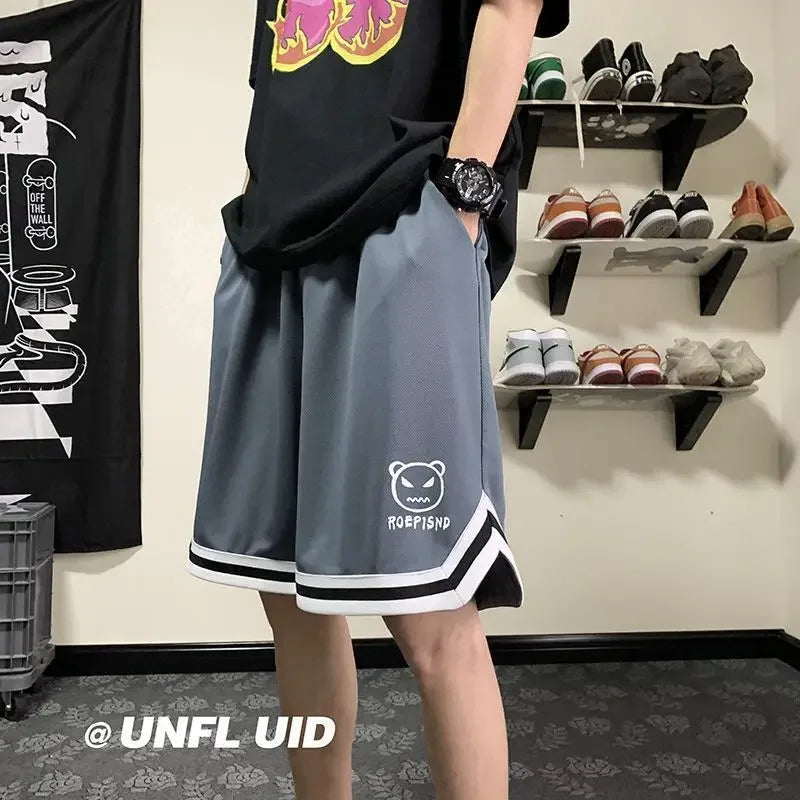 New Arriavl Summer Chicago Baskerball Pants Jersey West Coast Culture Beach Shorts Fitness Sports Training Gym Shorts Men - Ellianto fashion Men's