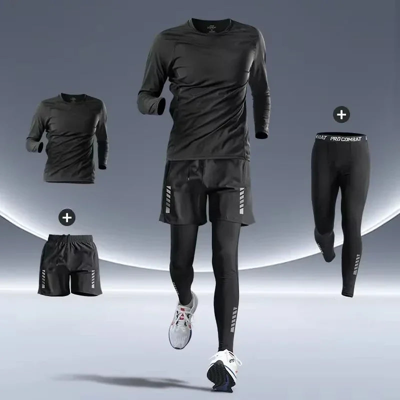 Men’s Premium Sports Set – Quick-Dry, Night-Safe & High-Performance for Running, Cycling & Training