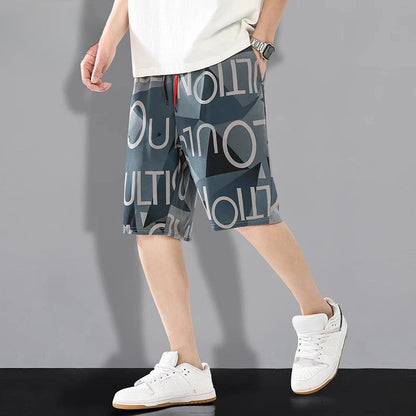 Shorts for Men Board Beach Swim Man Short Pants Bermuda Quick Dry Long Graphic Casual in Bulk Fashion Summer New Pant 2025 Thin - Ellianto fashion Men's