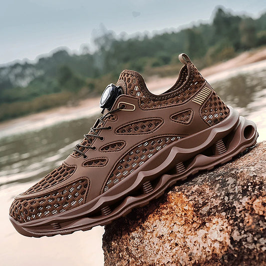Breathable Mesh Slip-On Water Sport Shoes Fashionable Men Casual Lazy Shoes Multi-Color Personalized Quick-Drying Aqua shoes - Ellianto fashion Men's