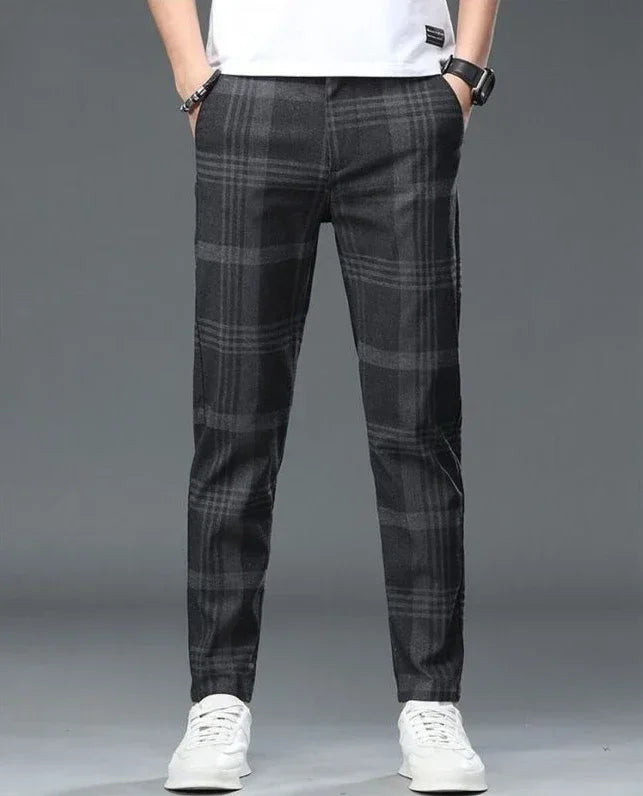 Work Social Tailoring Man Suits Pants Gray Business Trousers for Men Office Summer 2025 New in Chinese Homme Formal High Quality - Ellianto fashion Men's