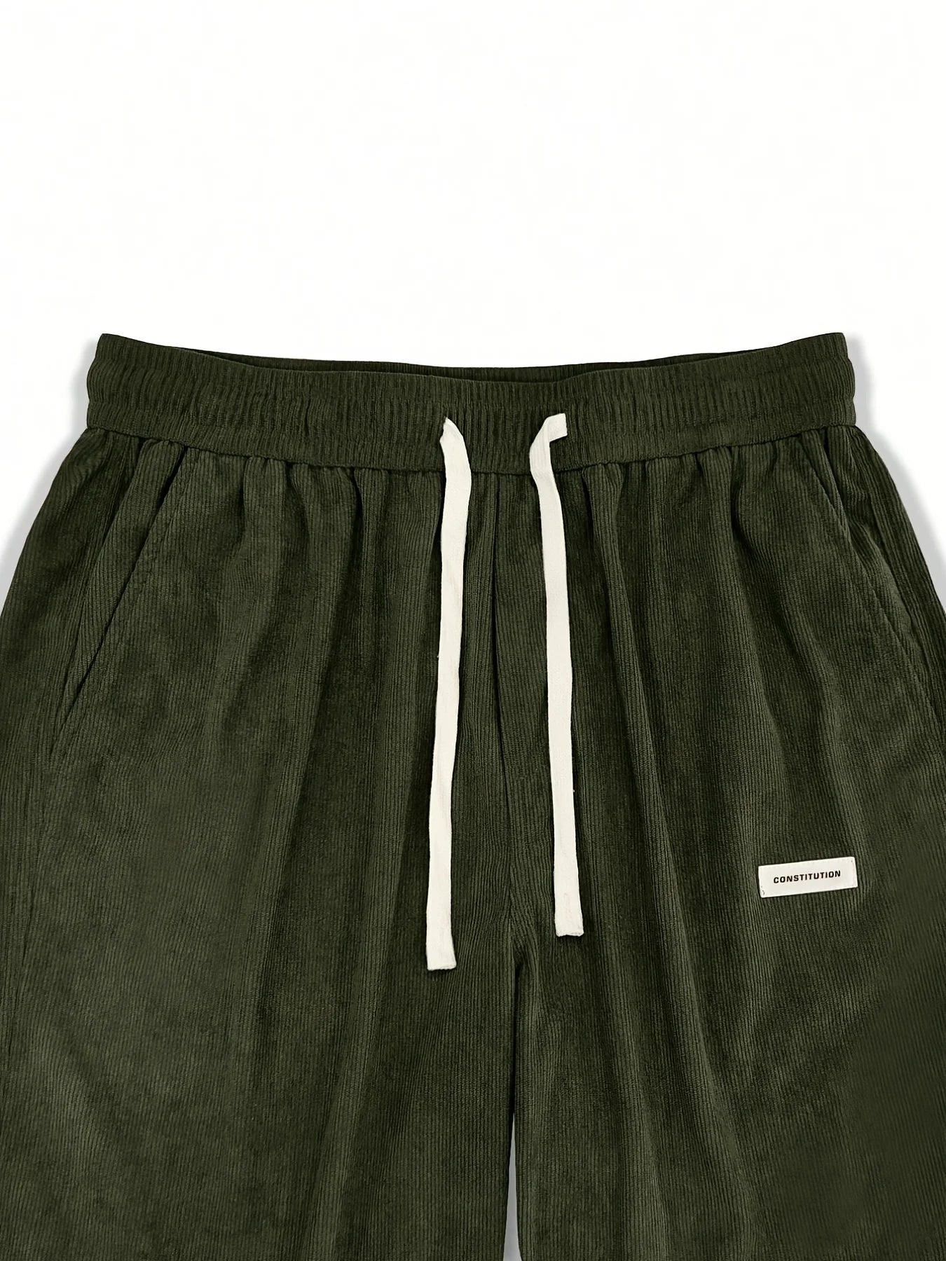 Corduroy pants men clothing Sweatpants Loose-Fit Casual Pants man baggy hosen Regular Length Trousers men cargo pants women - Ellianto fashion Men's