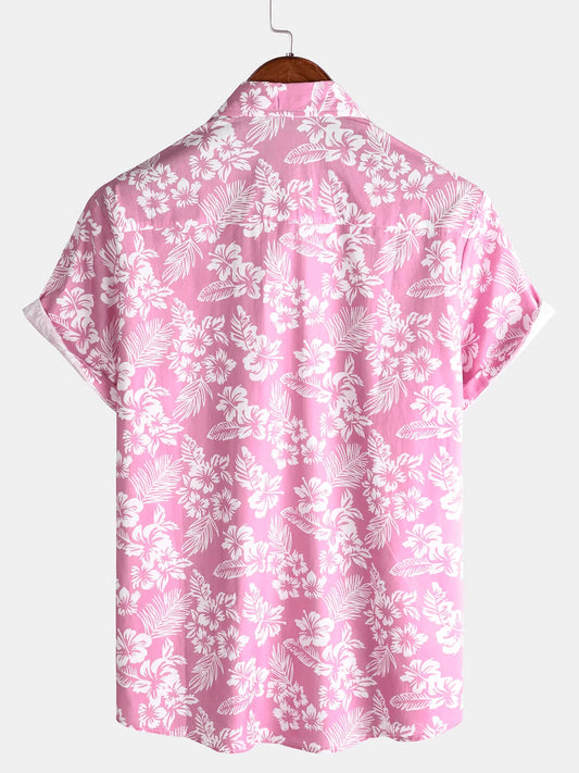 Men’s Holiday Hawaiian Floral Shirt – Lightweight, Breezy Comfort and Effortless Beach Vacation Style for the Modern Gentleman