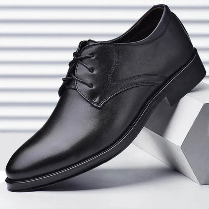 Men's Shoes Black Leather Formal Shoes for Men Oxfords Male Wedding Party Office Business Shoe Man zapatos de hombre Plus Size - Ellianto fashion Men's