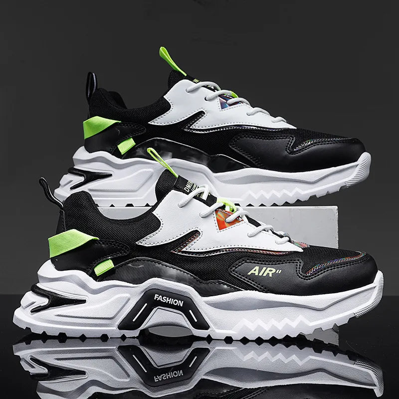 Men's Sneakers Fashion Quality Versatile Elevated Basketball Shoes Comfortable Casual Running Men Shoes Tenis Masculino - Ellianto fashion Men's