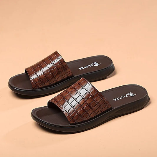 High-Quality Men's Casual Sandals – Comfortable Summer House Slippers and Flip-Flop Slides
