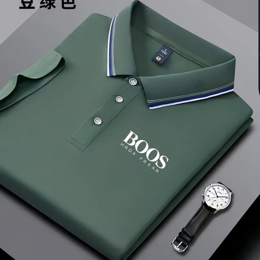 Set 2025 Summer New Embroidered Men's Short Sleeved Polo Shirt Fashion Design Golf Top Casual T-shirt - Ellianto fashion Men's