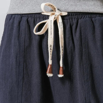 2024 Japanese-Style Cotton-Linen Pants – Lightweight, Relaxed Fit and Effortless Casual Elegance for the Modern Gentleman