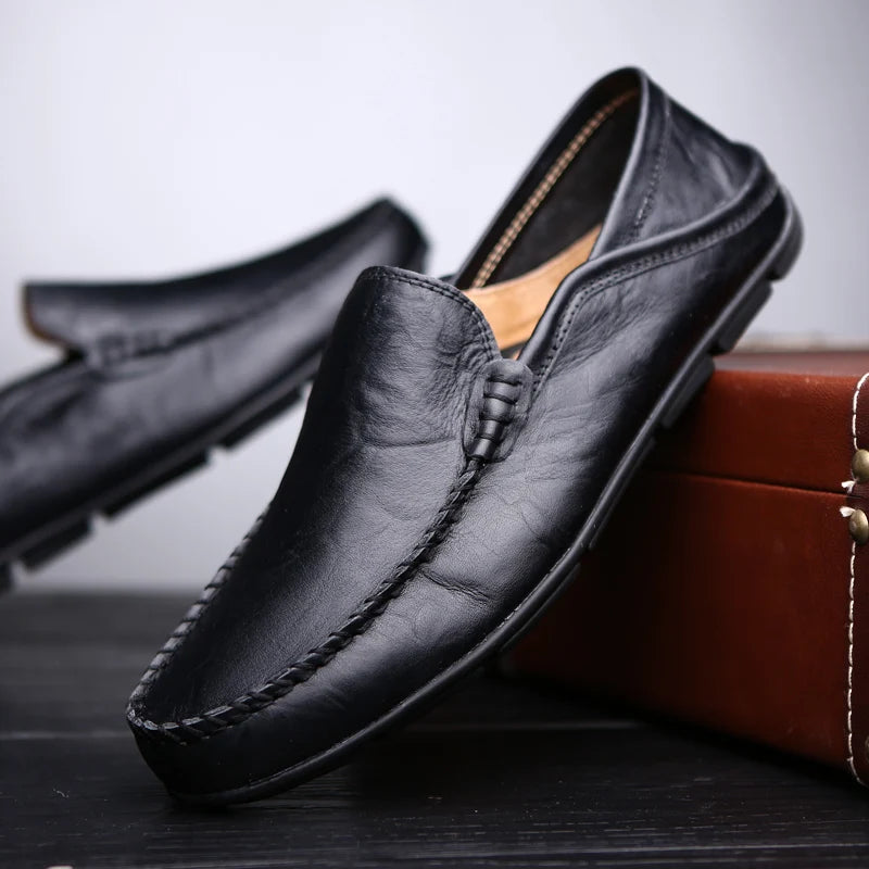 Men's Leather Casual loafers Shoes wedding Dress Shoes New Big Size Moccasins Shoes Suede shoes High Quality zapatos - Ellianto fashion Men's