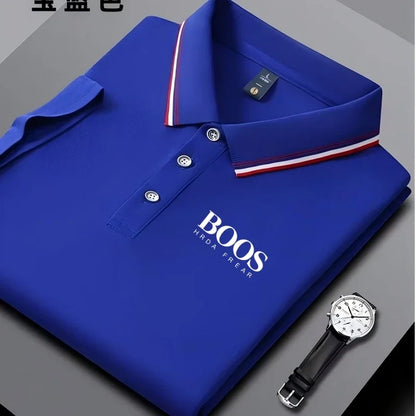 Set 2025 Summer New Embroidered Men's Short Sleeved Polo Shirt Fashion Design Golf Top Casual T-shirt - Ellianto fashion Men's