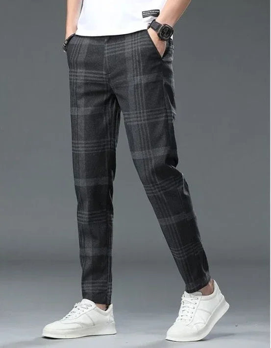 Work Social Tailoring Man Suits Pants Gray Business Trousers for Men Office Summer 2025 New in Chinese Homme Formal High Quality - Ellianto fashion Men's