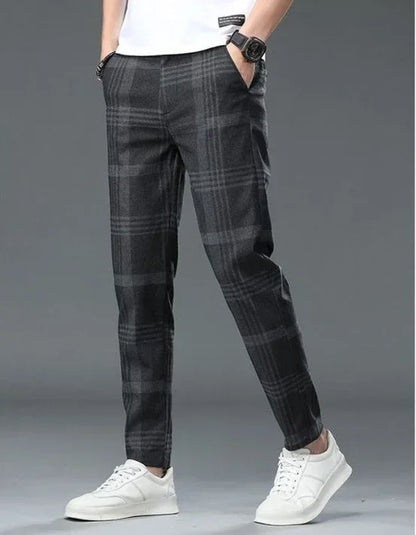 Work Social Tailoring Man Suits Pants Gray Business Trousers for Men Office Summer 2025 New in Chinese Homme Formal High Quality - Ellianto fashion Men's