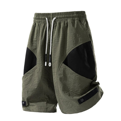 8XL Plus Size Cargo Shorts Men Summer Shorts Fashion Casual Patchwork Short Pants Elastic Waist Male Big Size - Ellianto fashion Men's