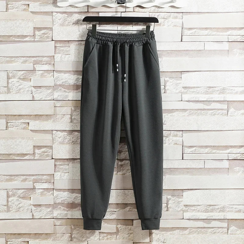 Casual Men's Sport Suit Loose Fit Hooded Cardigan Sweatshirt Pants Set Spring Autumn Season Stylish Outfit - Ellianto fashion Men's