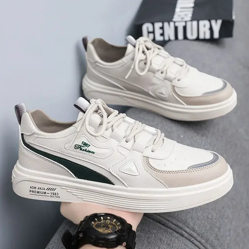 Men's Vulcanize Shoes Casual Non-slip Work Sneakers Male Korean Style Offer Breathable Autumn Trendy Cheap High Quality Fashion - Ellianto fashion Men's