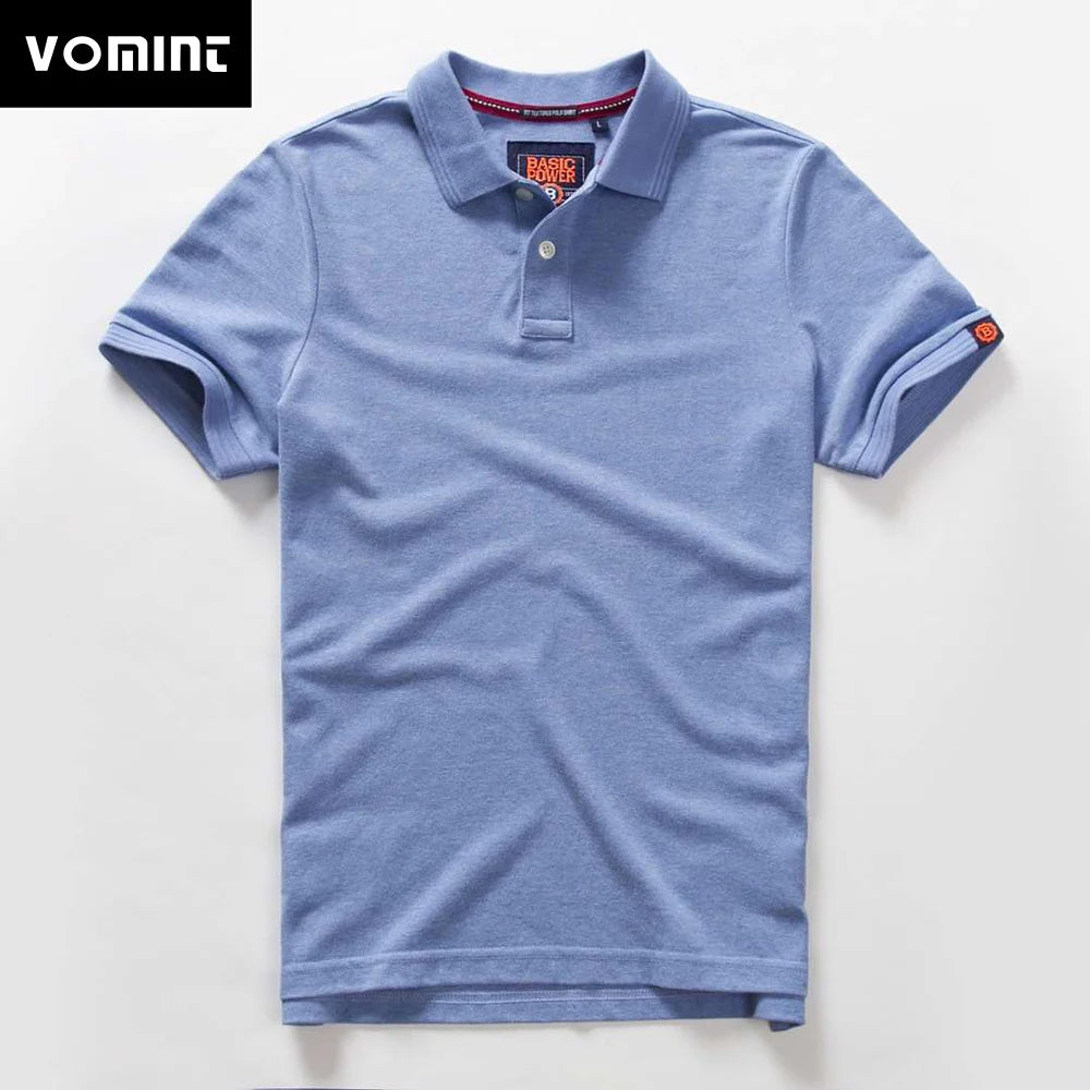 Summer Mens Polo shirts Cotton Shirts Short Sleeve Letter Embroidered Emblem Simple Shirt for Male Size M-3XL BP6900 - Ellianto fashion Men's