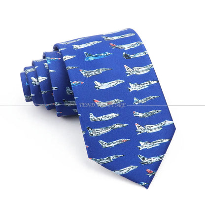 New 42 Colors Men Thin Silk Tie Soft Novelty Animal Fruit Skeleton Cravatas Casual Party Wedding Accessories Gift Free Shipping - Ellianto fashion Men's