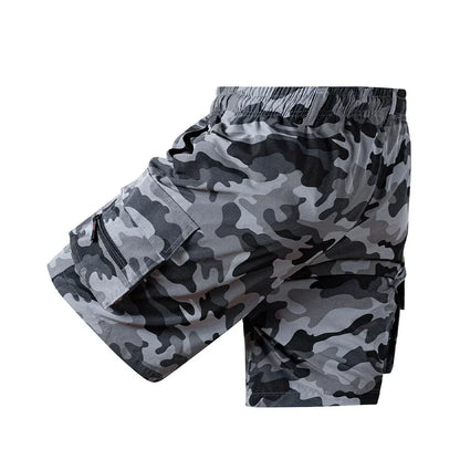 Men's Loose Cargo Shorts Multiple Pockets Sports - Inspired Casual Style Summer Running Half Pants for Outdoor Beach Fun - Ellianto fashion Men's